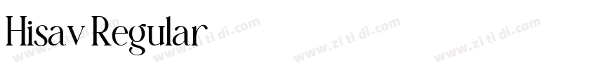 Hisav Regular字体转换